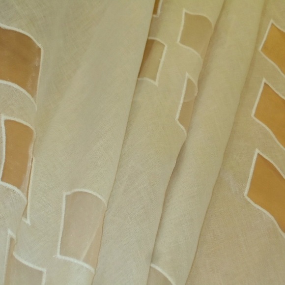 Beacon Hill Linen Diamond Sand Luxury Drapery Sheer Made in Belgium - Picture 7 of 10